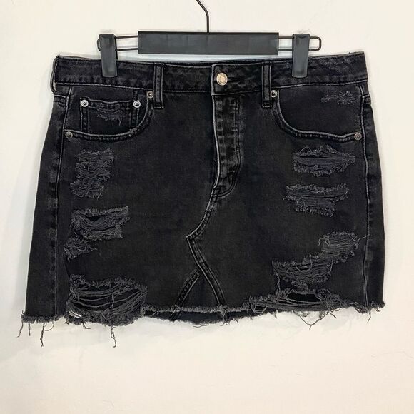American Eagle Outfitters Dresses & Skirts - American Eagle Black Jean Skirt